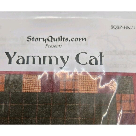 StoryQuilts Yammy Cat Garden Patch Cats 18 Inch Square SQSP-HK71 Helene Knoff - Picture 3 of 4